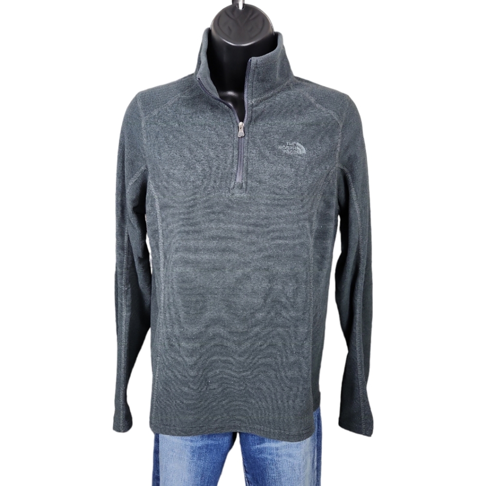 The North Face 1/4 Zip Fleece Pullover | Dark Grey | Small - Picture 4 of 9